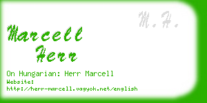 marcell herr business card